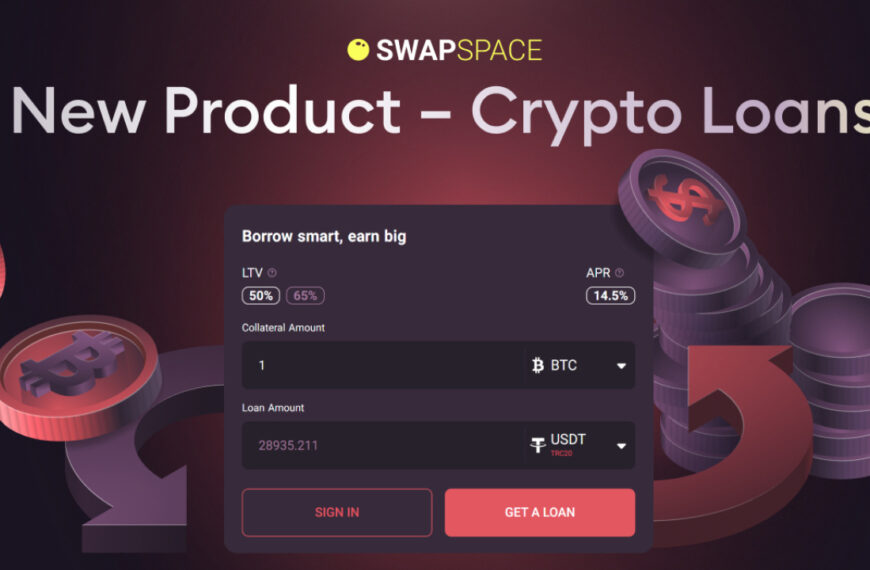 SwapSpace introduceert Crypto Leningen – Een Oplossing voor Onderpandgedekte leningen