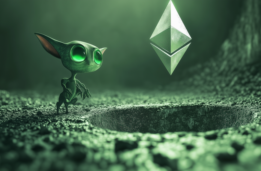 Ethereum staat op het randje van de bodem tegenover Bitcoin, volgens Benjamin…