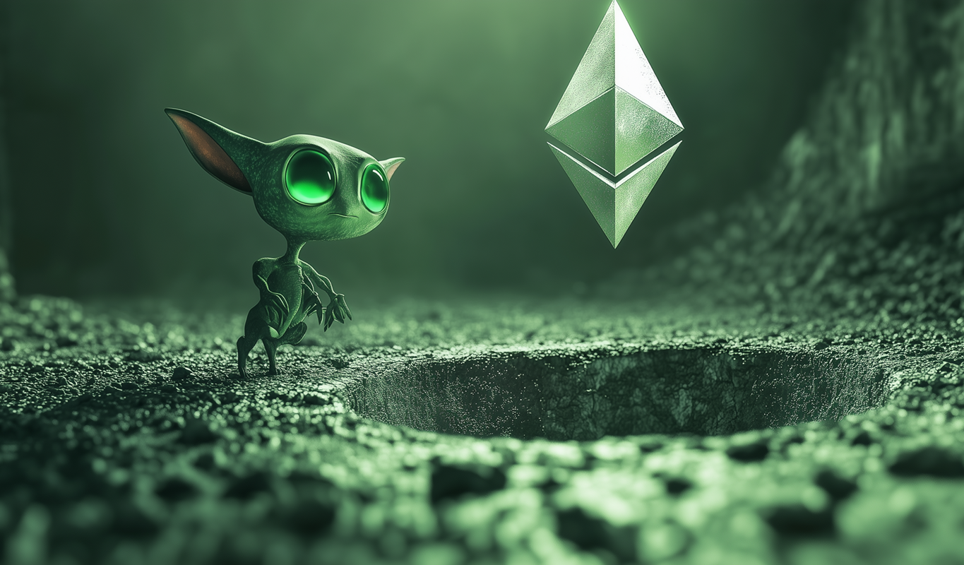 Ethereum staat op het randje van de bodem tegenover Bitcoin, volgens Benjamin…