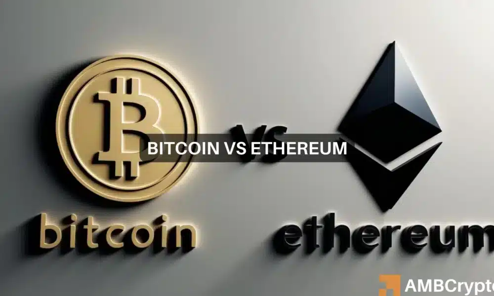 Bitcoin vs Ethereum: Kan ETH Bitcoin overtreffen in 2025?