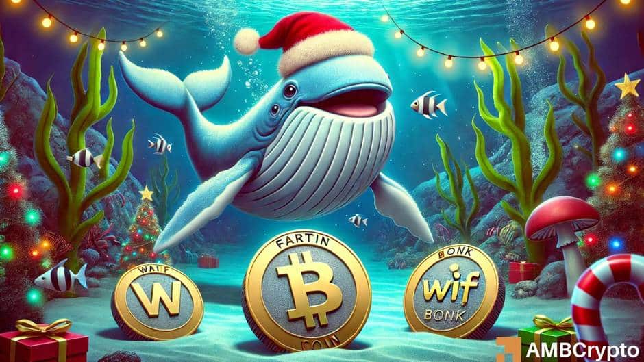 Walvis dumpte WIF, BONK voor Fartcoin – Staat de AI-mememunt klaar voor extra winst?