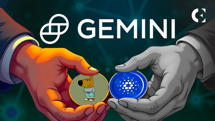 Gemini Lijsten CHILLGUY Meme Coin, Nog te Voegen Cardano (ADA) toe